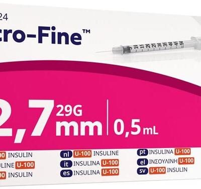 MICRO-FINE U100 Insulinspr 0.5ml 12.7mm 100 Stk