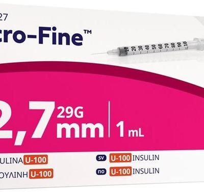 MICRO-FINE U100 Insulinspr 1.0ml 12.7mm 100 Stk