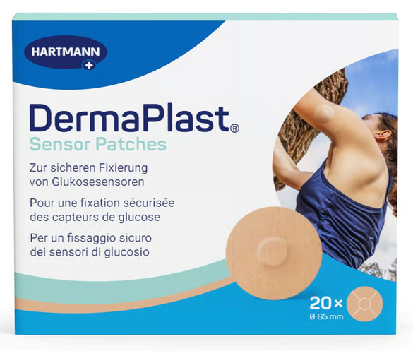 DERMAPLAST Sensor Patch 21mm beige 20 Stk